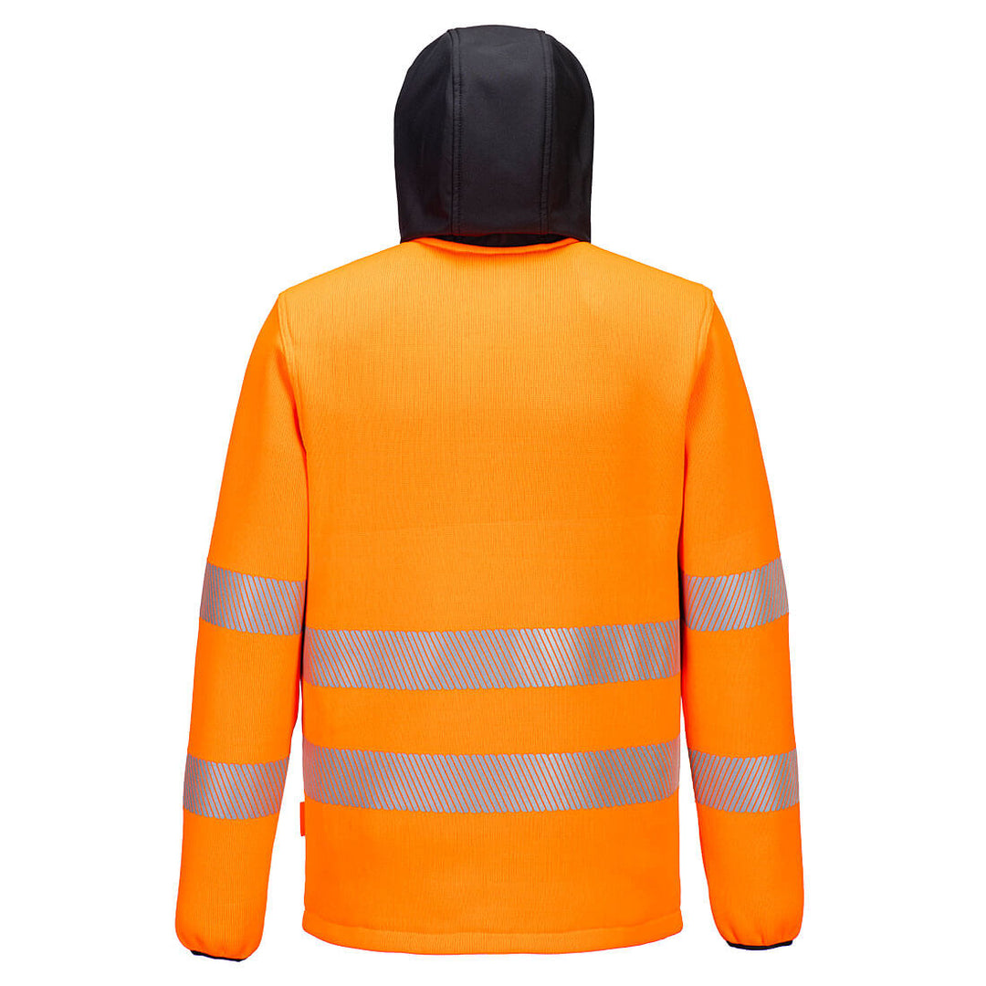 Hi-Vis Technical Fleece PW335 Orange Reverse