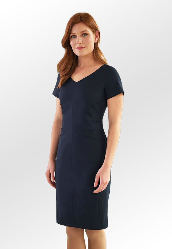 Model Wearing the Portia Dress 2274 in Navy