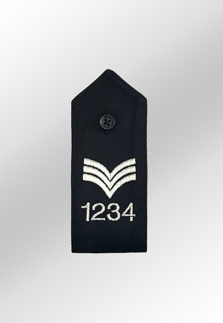 Police Sergeant Epaulettes in Black