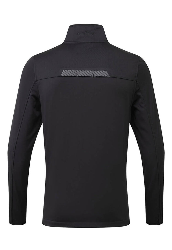 Back View of WX3 Full Zip Tech Fleece T756 in Black