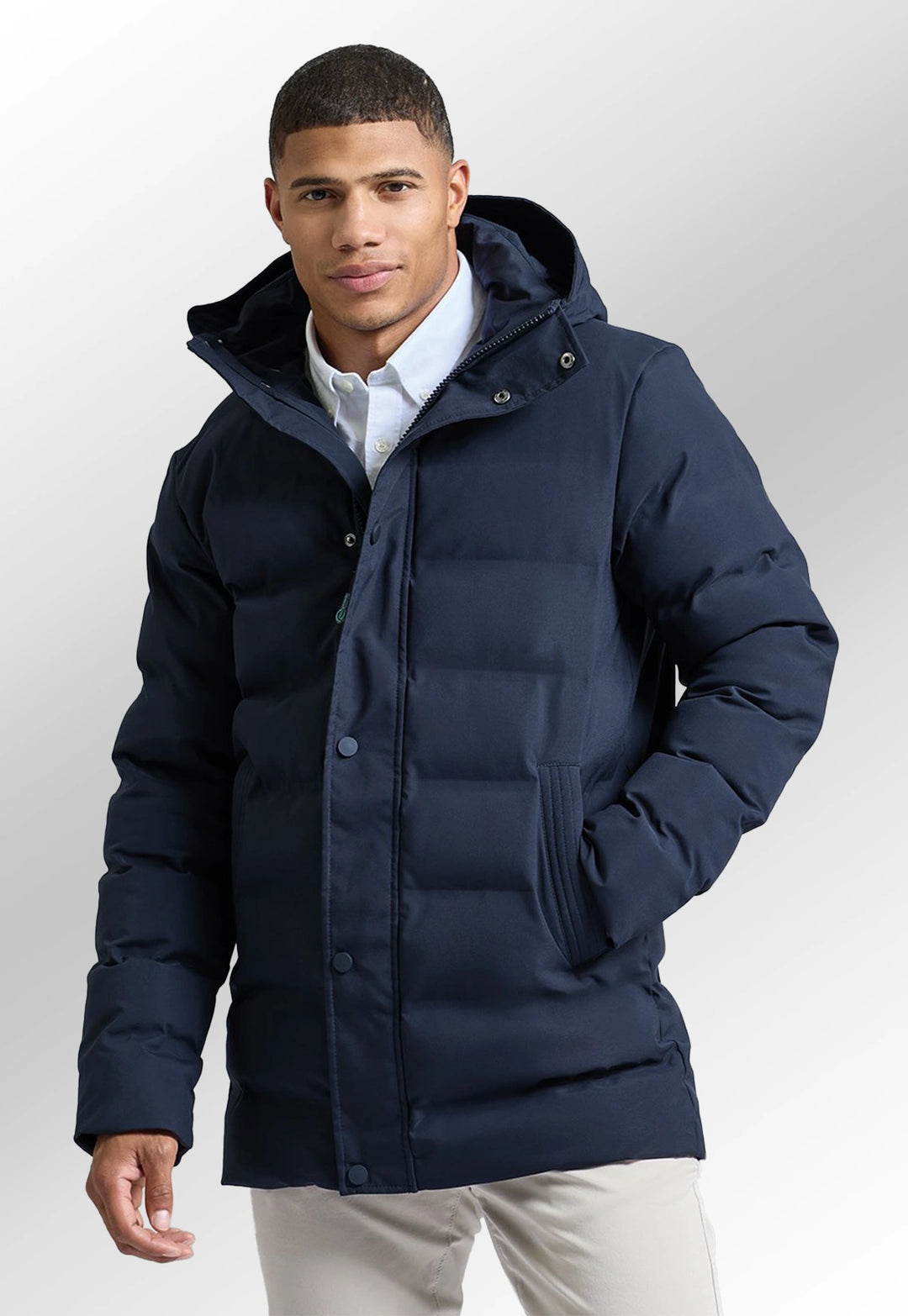 Recycled Bonded Longline Padded Jacket - The Work Uniform Company