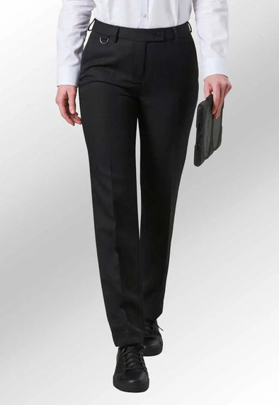 Ladies Womens Black Work Pants Trousers Office Smart Navy UK Sizes 8-14 New