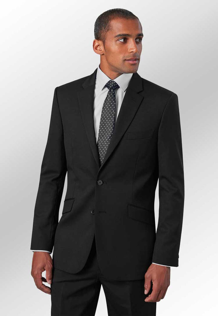 Model Wearing Aldwych Tailored Fit Jacket 3125 in Black