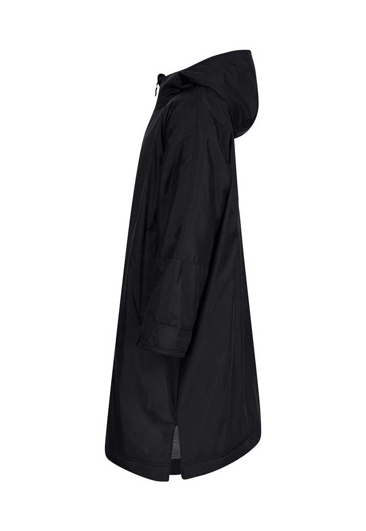 Side view of Unisex All-Weather Robe LV690 in black