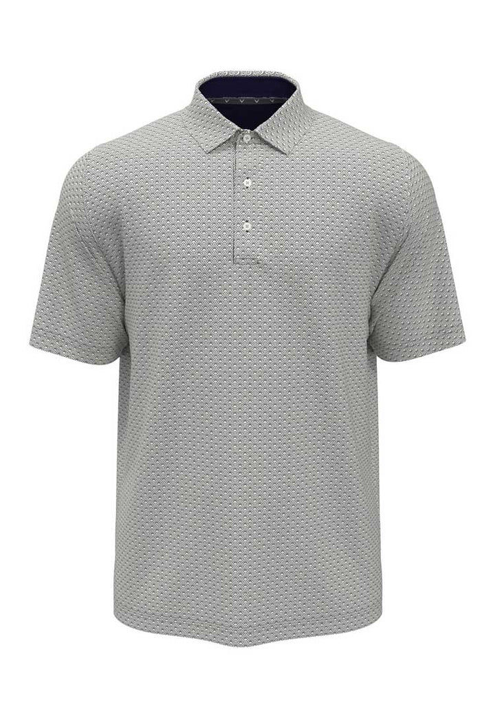 All-over Print Golf Polo CW034 in Navy