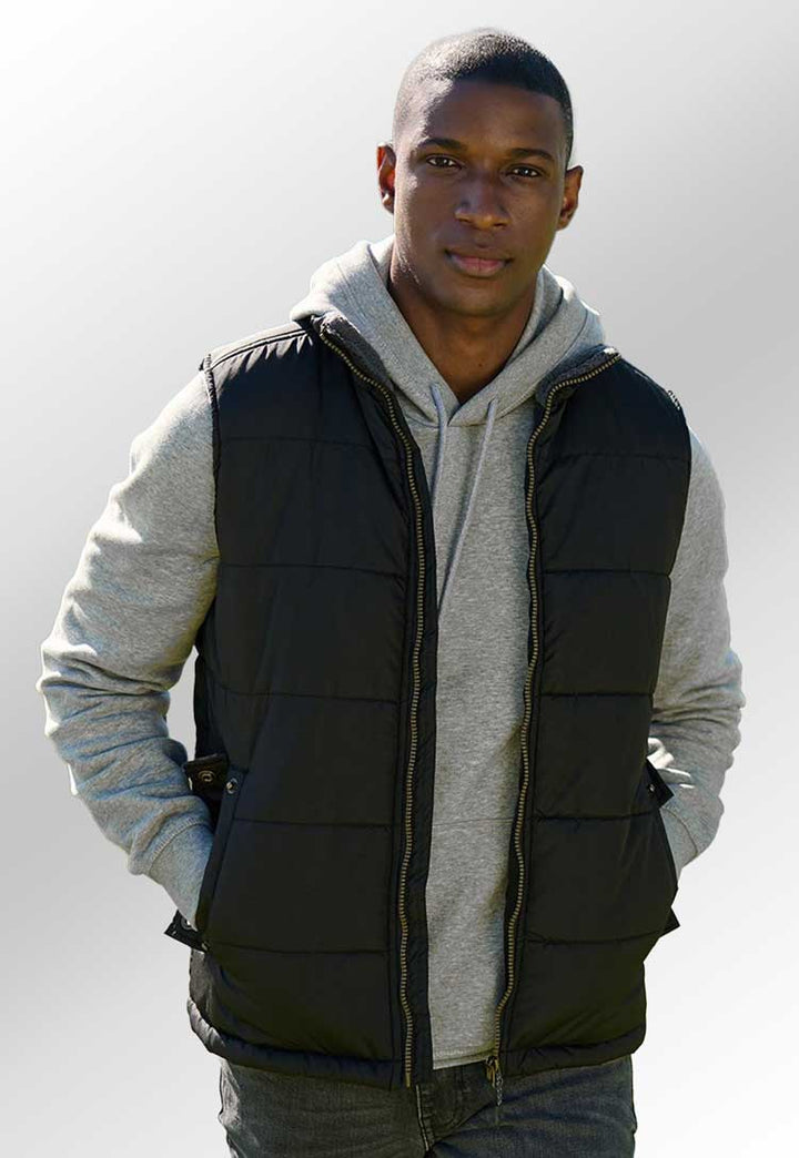 Model wearing Altoona Insulated Bodywarmer SN104