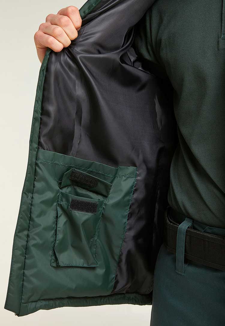 Ambulance Padded Jacket inside phone pocket