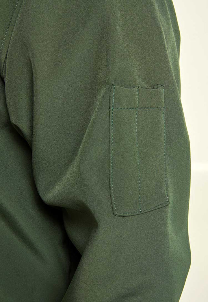 Ambulance Green Softshell Jacket with Logos sleeve detail