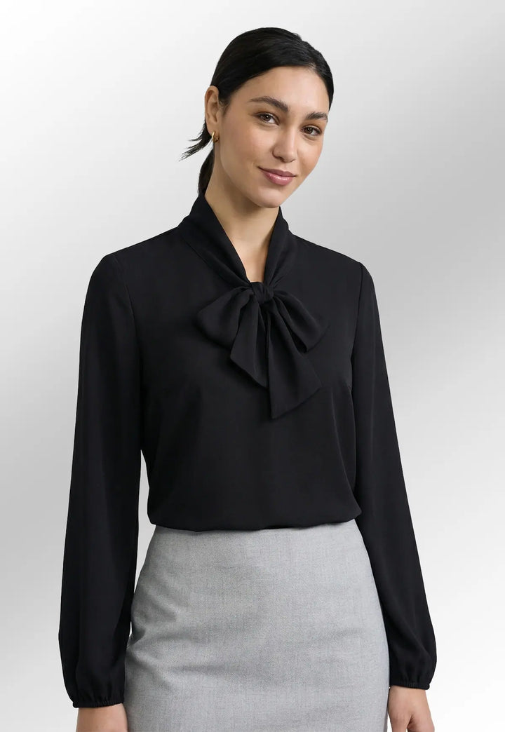 Andria Pussybow Blouse - The Work Uniform Company
