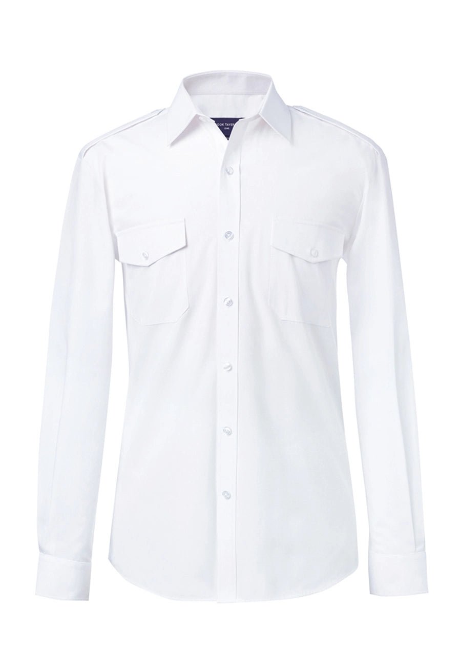 Ares Slim Fit Long Sleeve Pilot Shirt - The Work Uniform Company