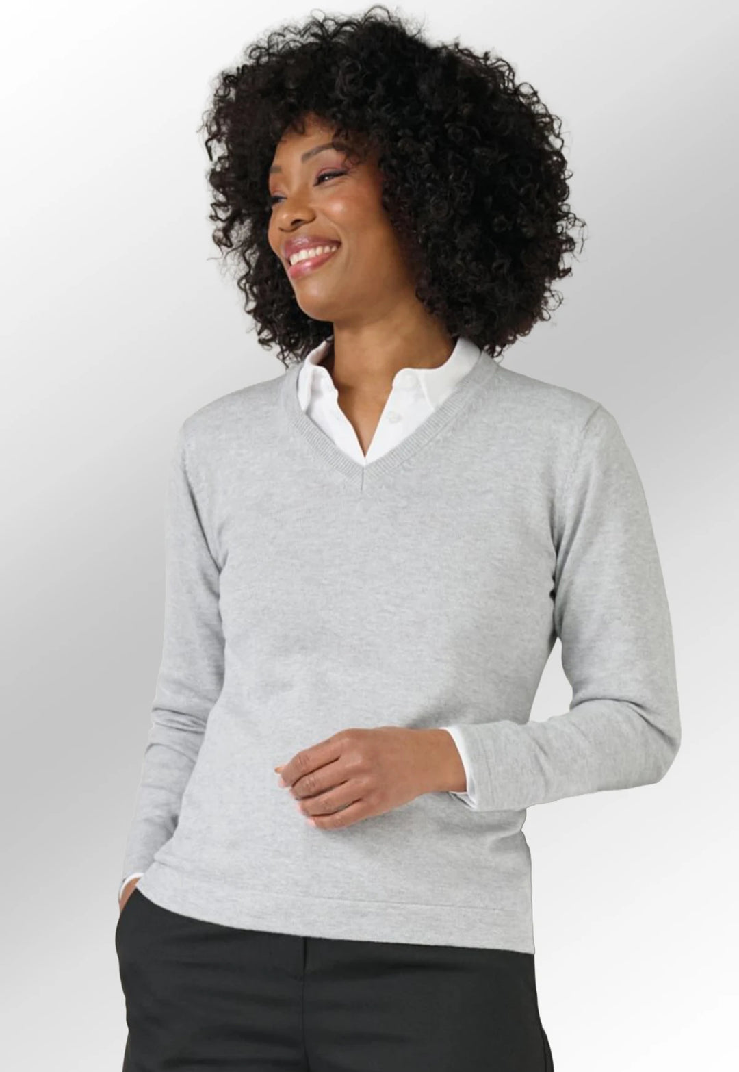 Atlanta V-Neck Jumper - The Work Uniform Company
