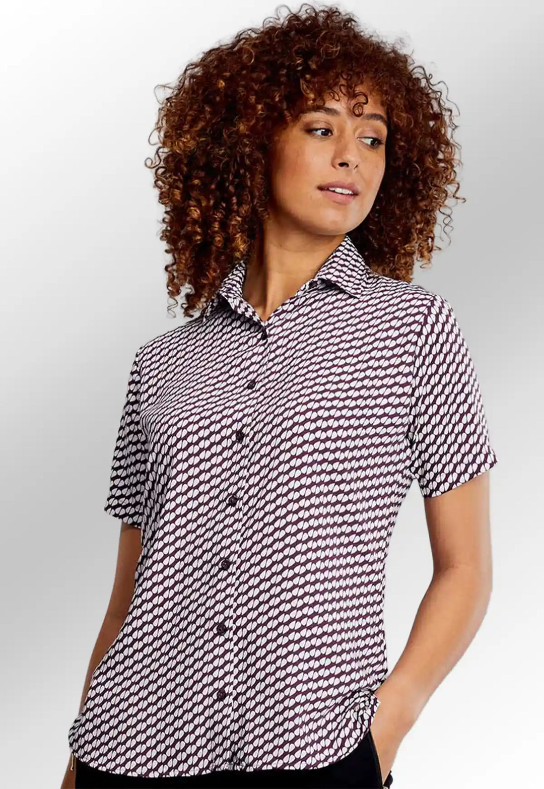 Disley Ava Patterned Blouse - The Work Uniform Company