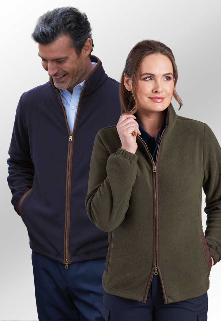 Male and female models wearing Baltimore Unisex Fleece 4220 from brook taverner