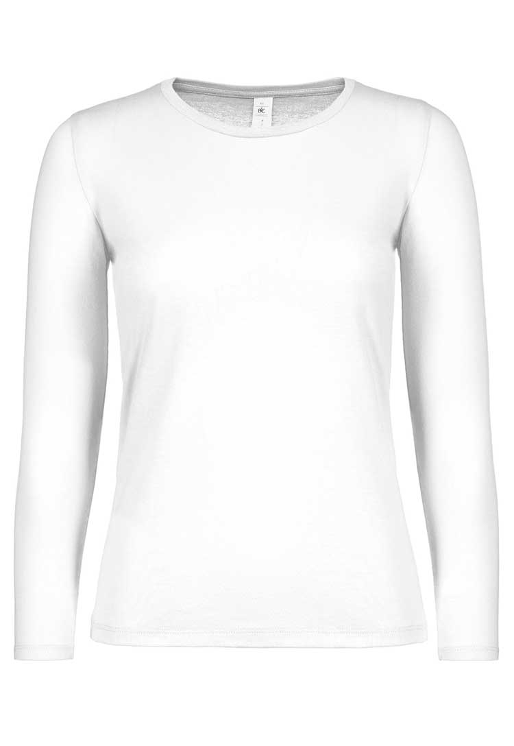 B&C #E150 Long Sleeve Women's T-Shirt B211F