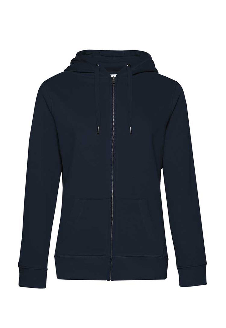 B&C Queen Zipped Hooded Sweatshirt B012F navy