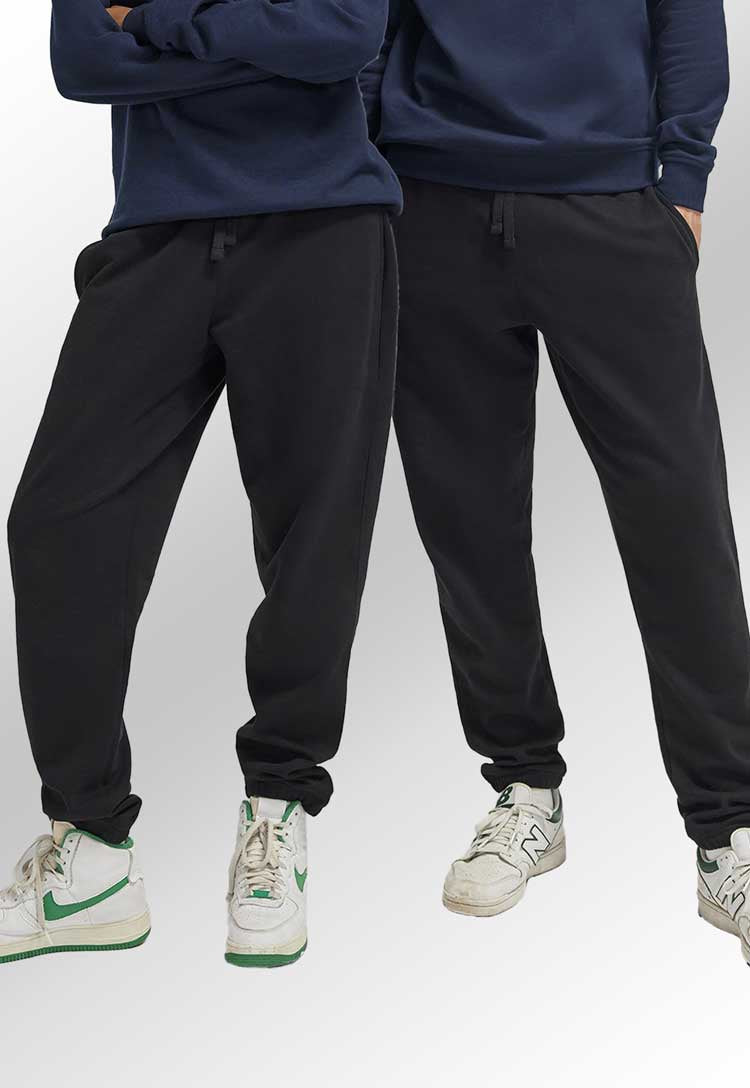 models wearing B&C ID.000 Sweatpants BA436