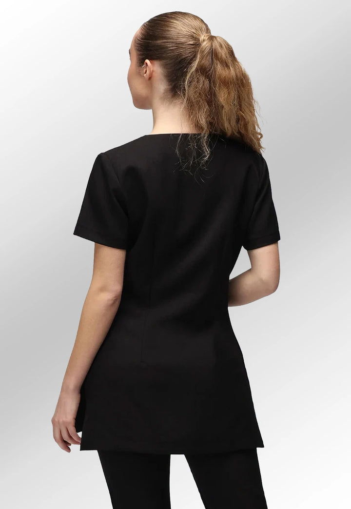 Beau Crystal Button Fastening Tunic - The Work Uniform Company