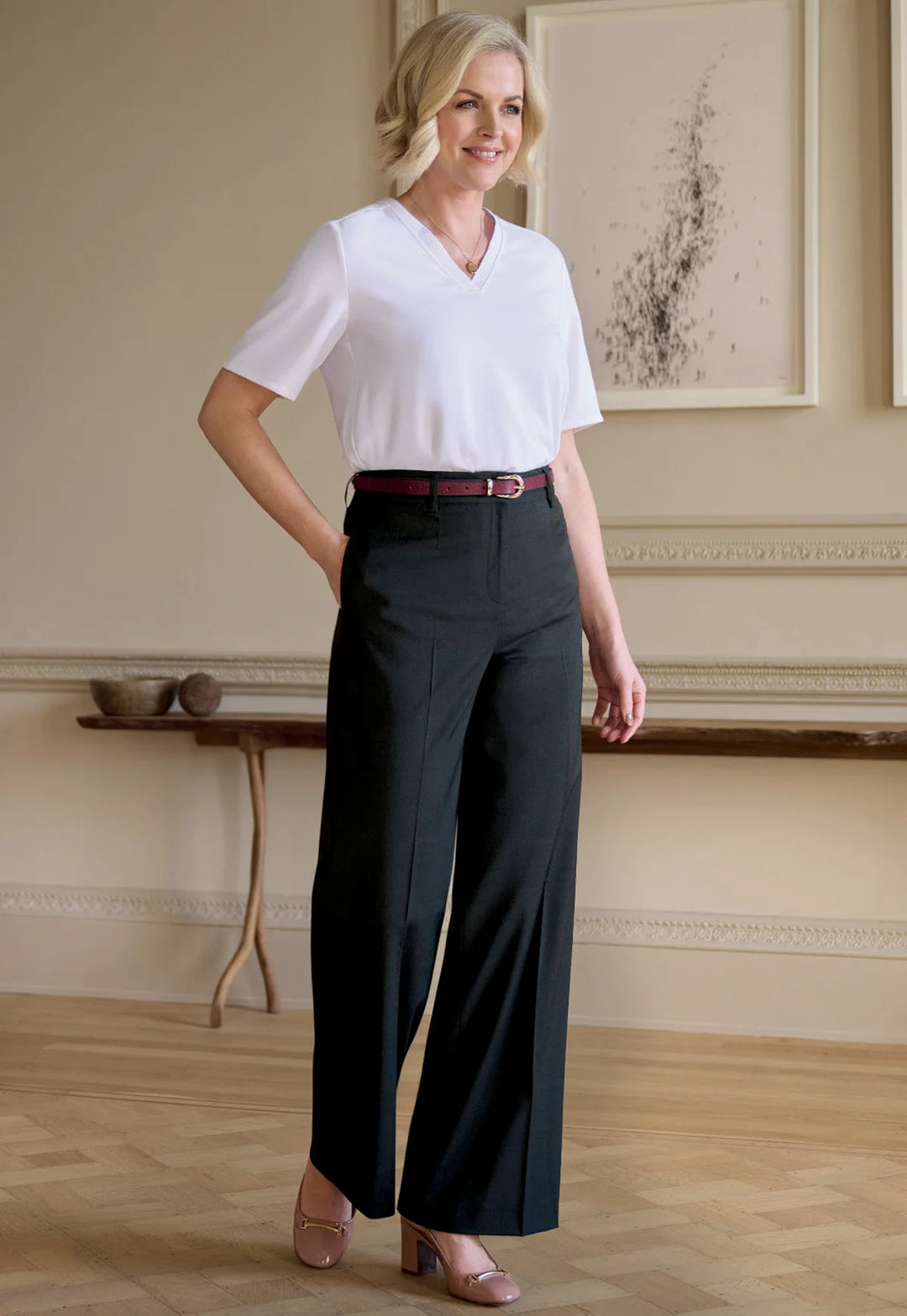 Bella Wide Leg Trousers - The Work Uniform Company