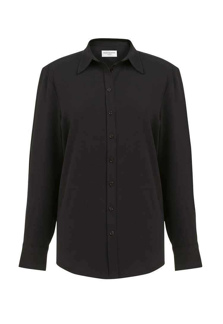 Bergamo Crepe de Chine Blouse black