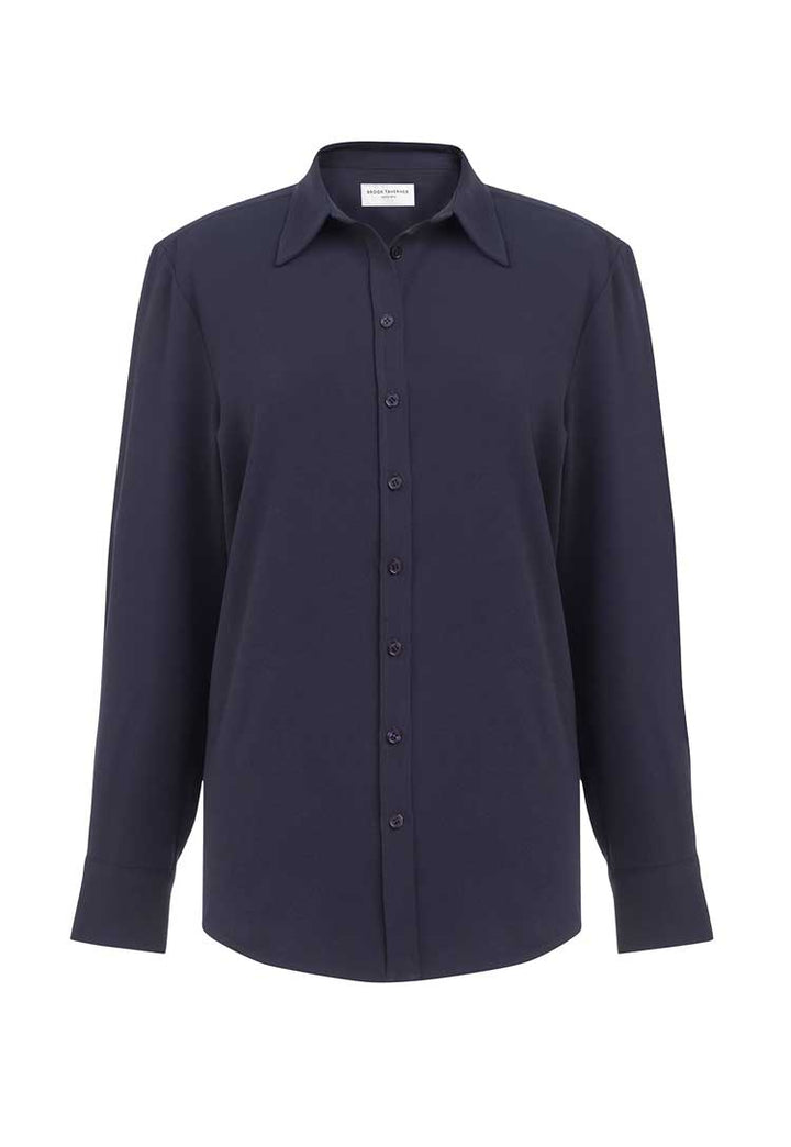 Bergamo Crepe de Chine Blouse navy