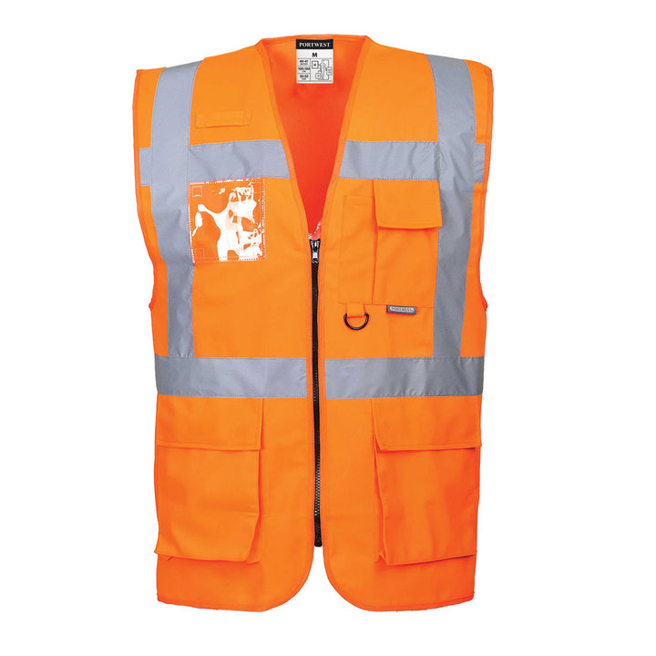 Berlin Executive Hi Vis Vest S476 in Orange