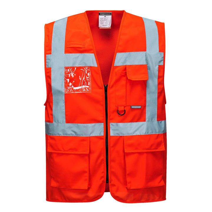 Berlin Executive Hi Vis Vest S476 in Red