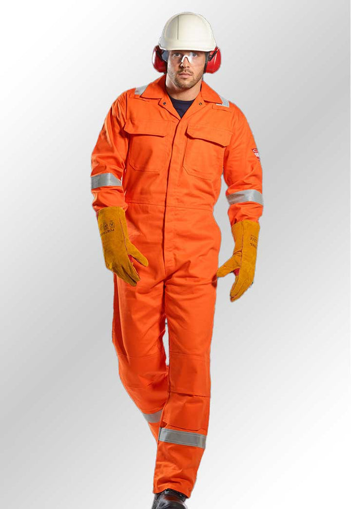 Bizweld Iona Flame Resistant Coverall BIZ5 in Orange