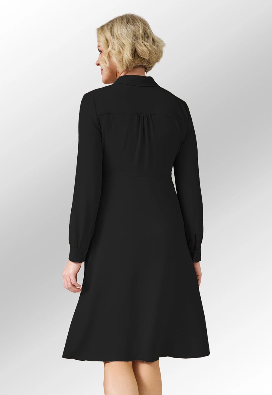 long sleeve black dress for funeral Arshiner Girl Fall Formal Dresses Size 6 Suitable for women long sleeve black dress for
