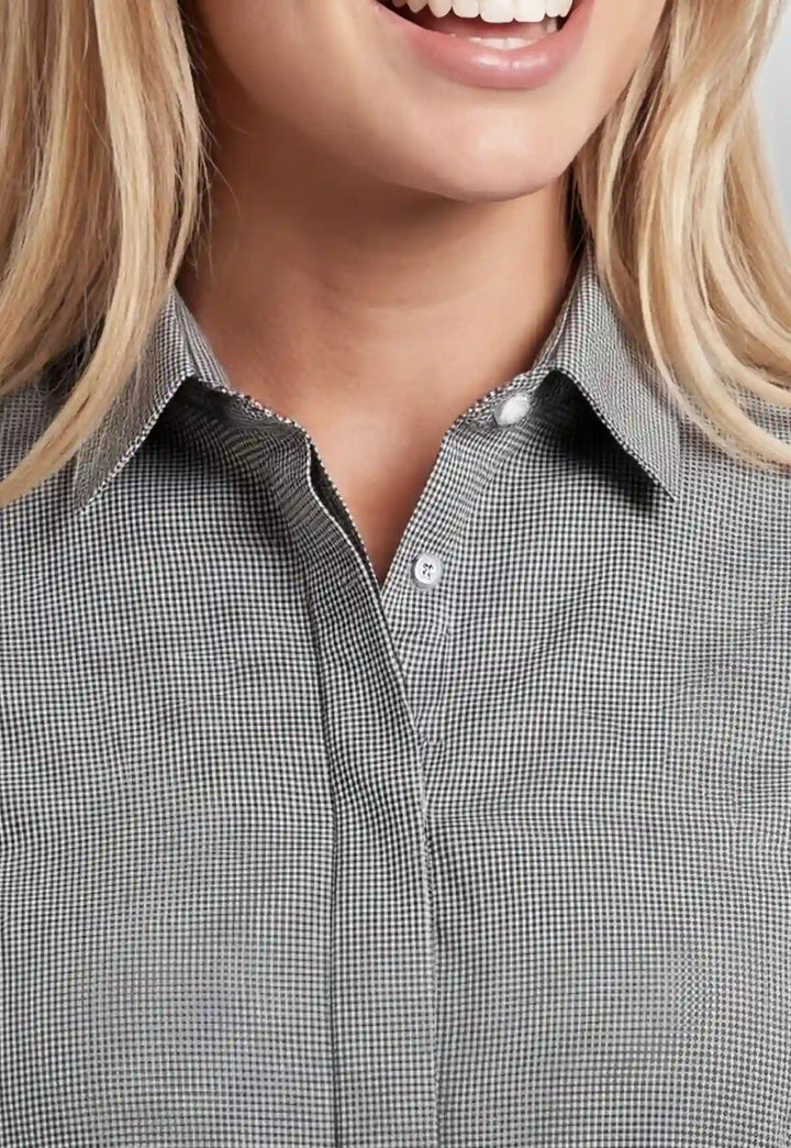 Lugano Blouse (Black) - The Work Uniform Company