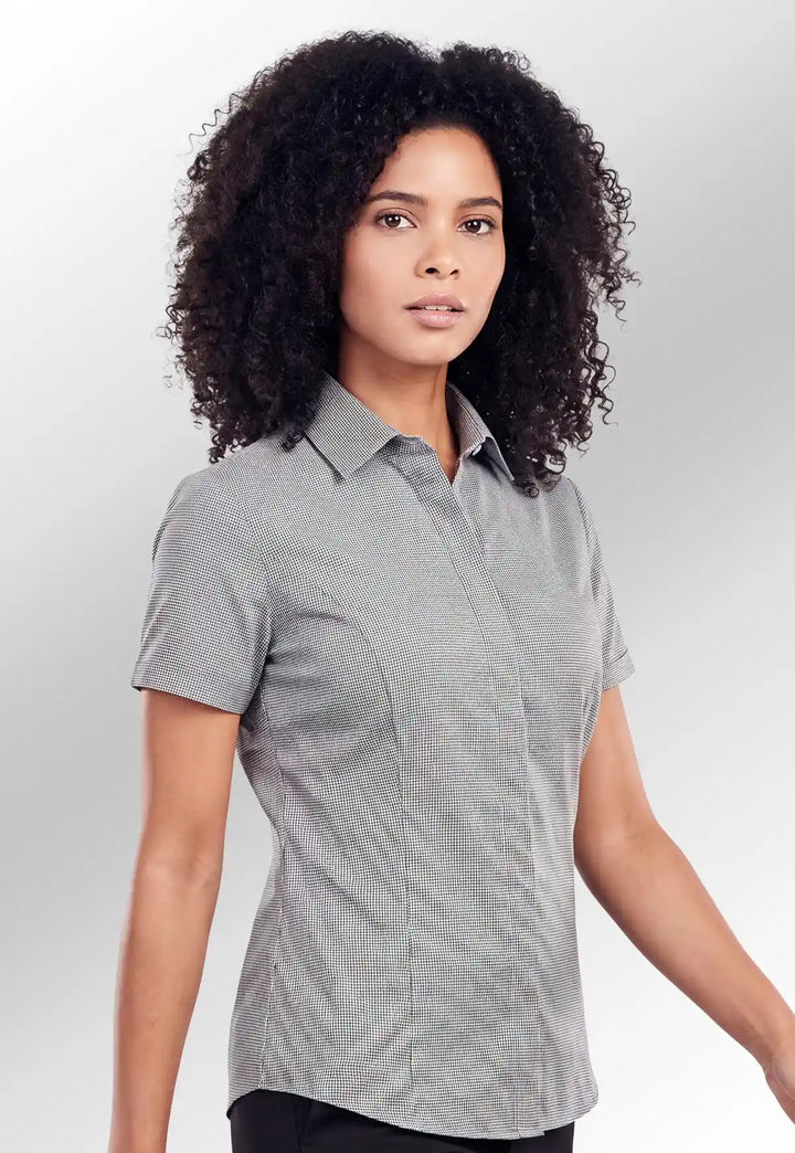 Napoli Blouse (Black) - The Work Uniform Company