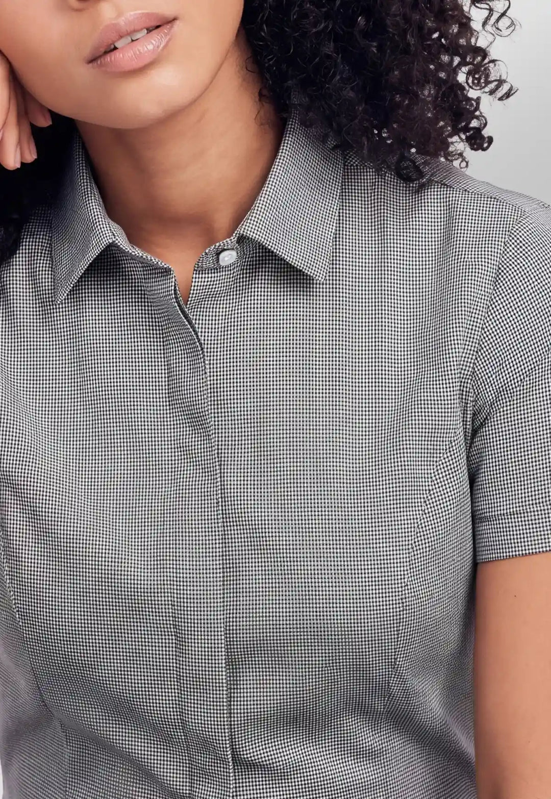 Napoli Blouse (Black) - The Work Uniform Company
