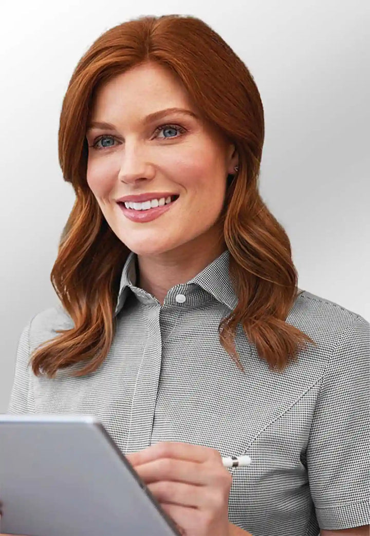 Napoli Blouse (Black) - The Work Uniform Company