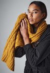 Cable Knit Melange Scarf BC499