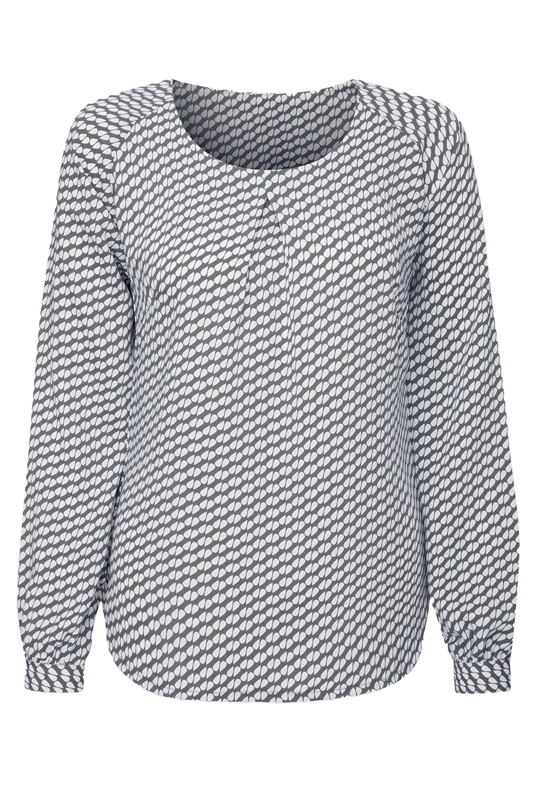Catriona Patterned Long Sleeve Blouse - The Work Uniform Company