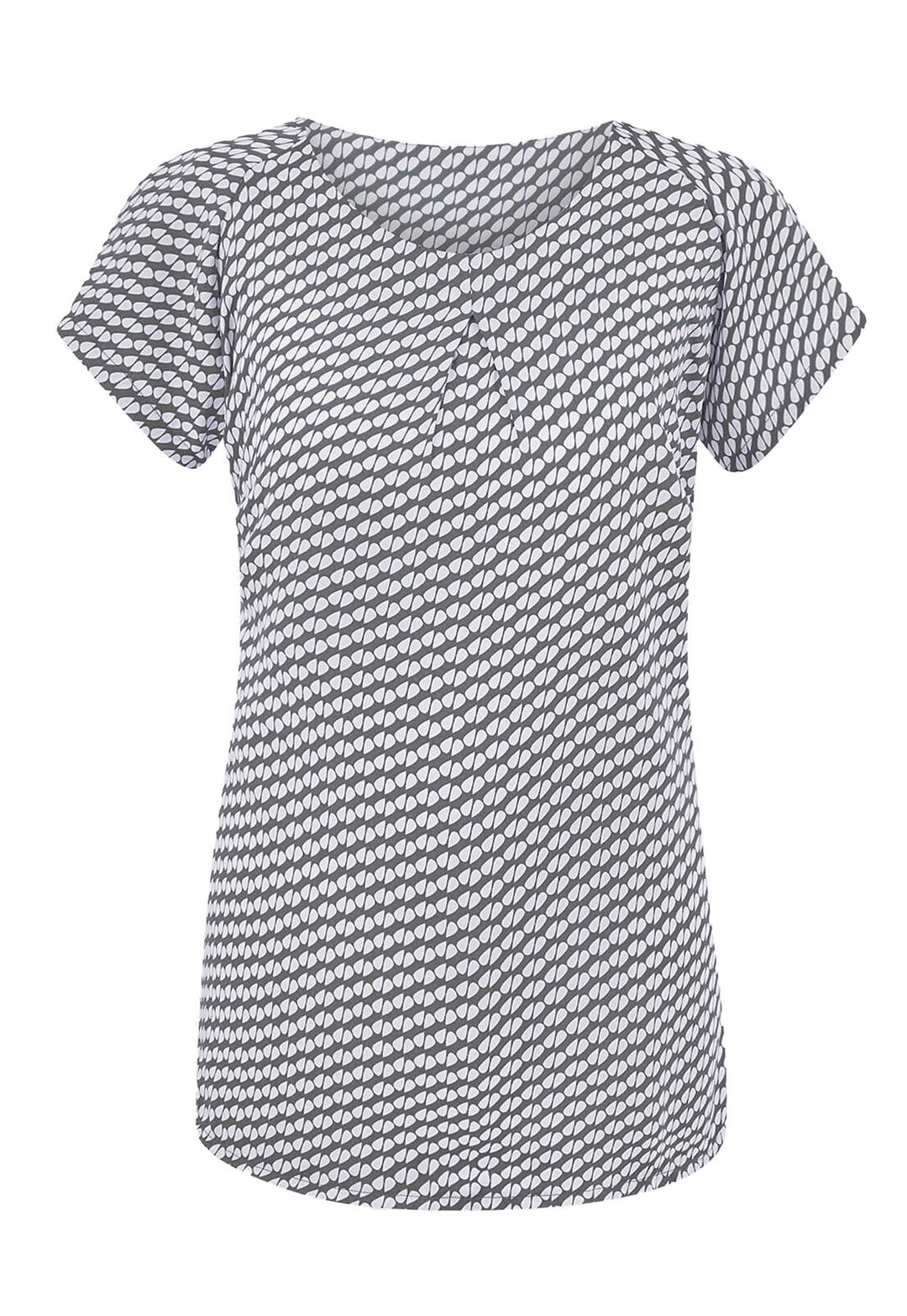 Catriona Patterned Short Sleeve Blouse - The Work Uniform Company