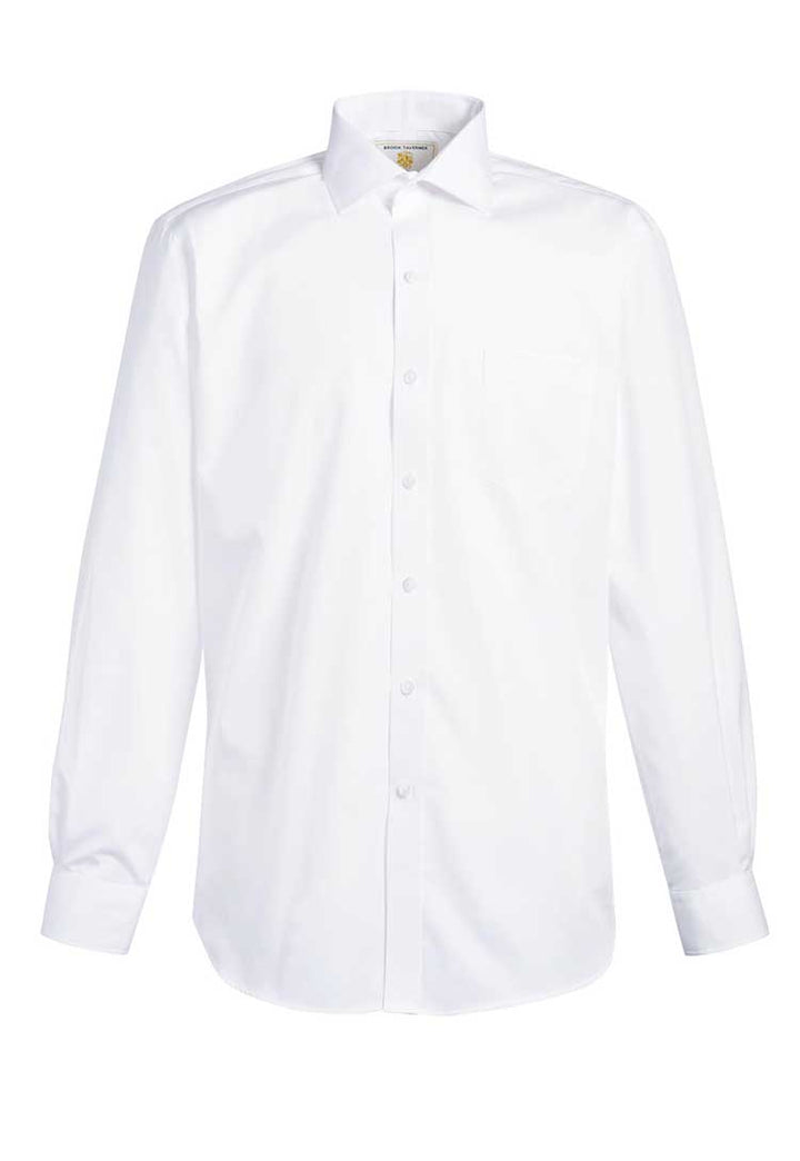 Cheadle Single Cuff Classic Cotton Poplin Shirt 7641 in White