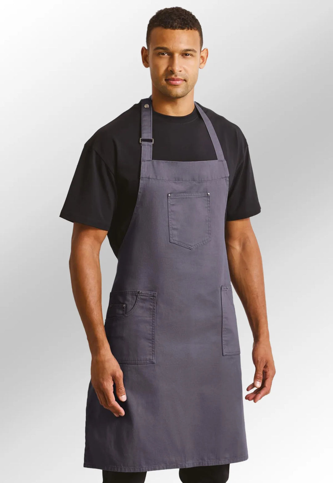 Chino Cotton Bib Apron - The Work Uniform Company