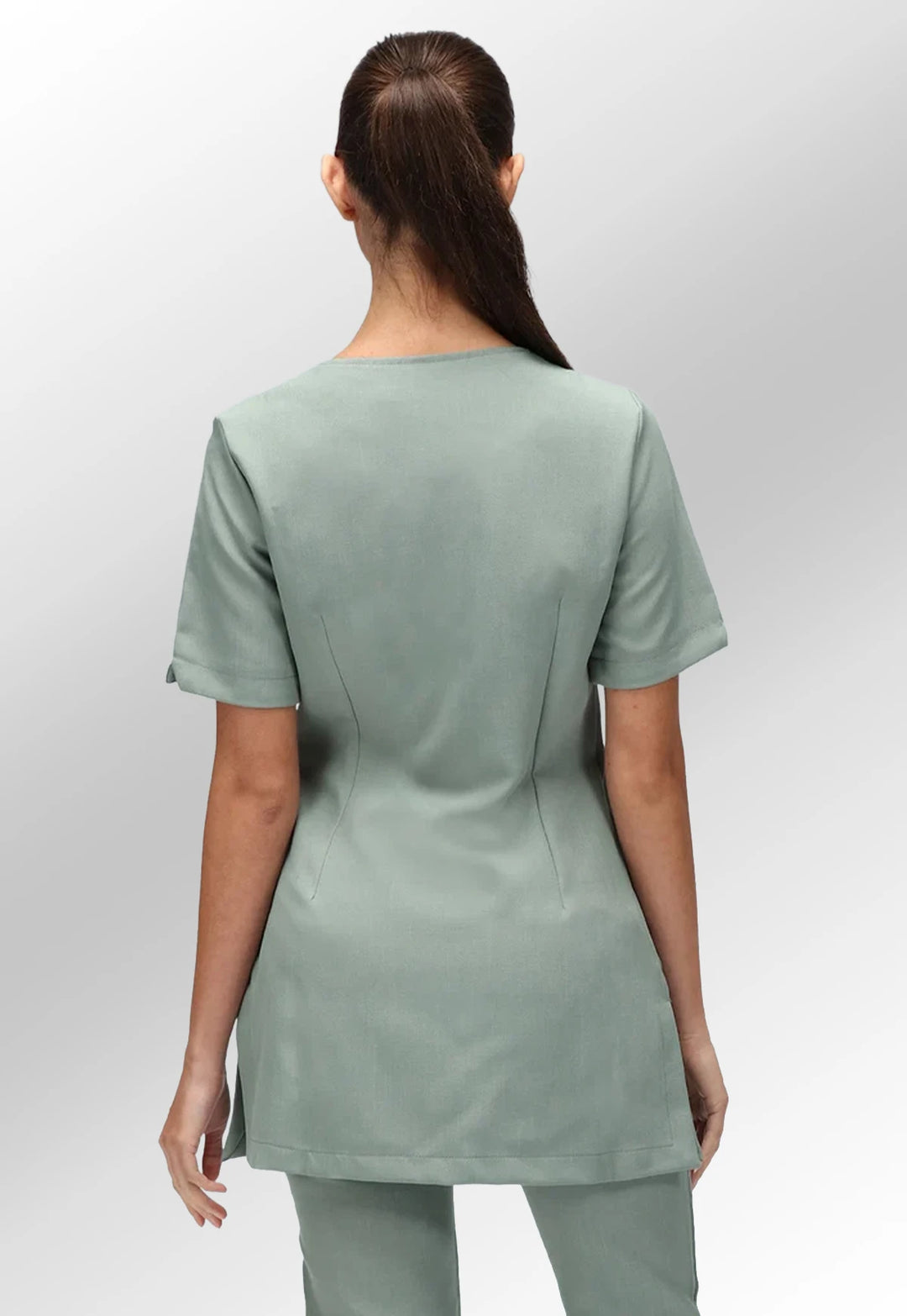 Clara Modern Wrap Tunic - The Work Uniform Company