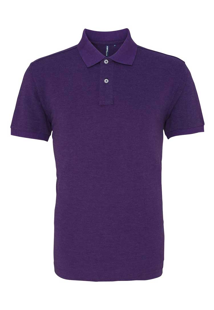 Men's Classic Fit Polo AQ010 in purple heather