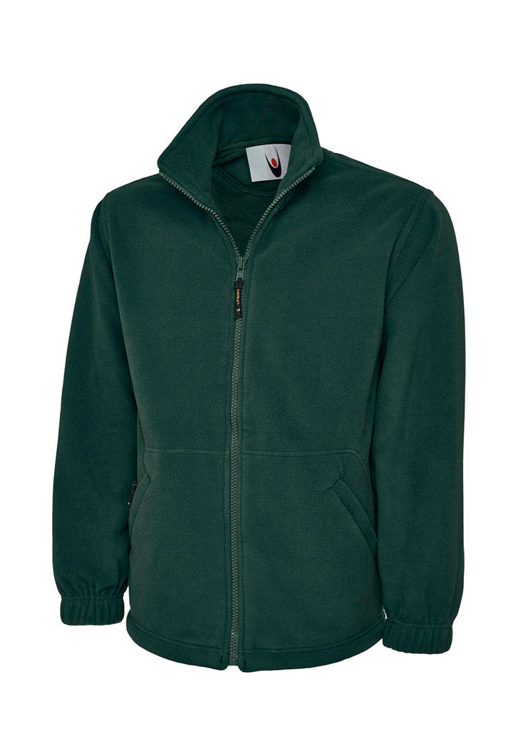 Fleece Jacket UC602 in Bottle Green with Free Logo Embroidery (Bundle of 8)