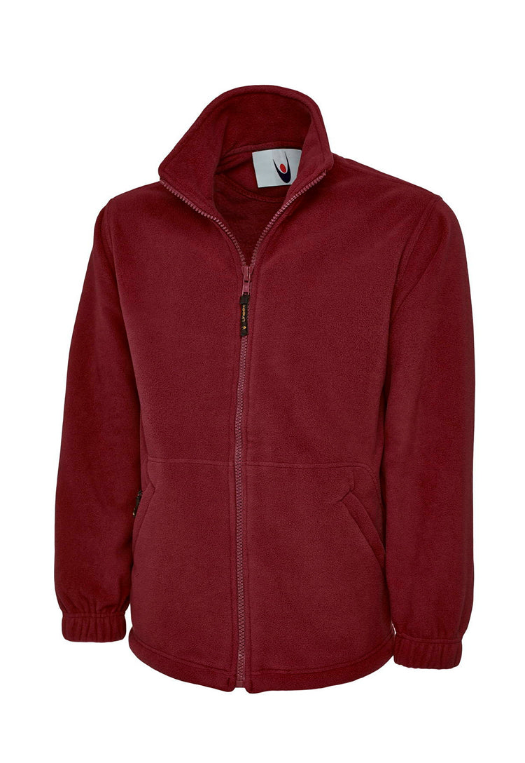 Fleece Jacket UC602 in Maroon with Free Logo Embroidery (Bundle of 8)