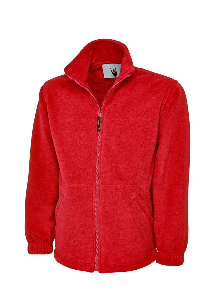 Fleece Jacket UC602 in Red with Free Logo Embroidery (Bundle of 8)