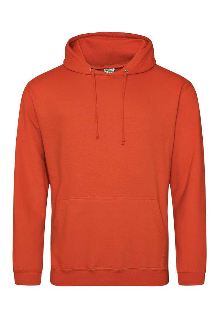 College Hoodie (Red, Orange, Yellow) JH001 burnt orange