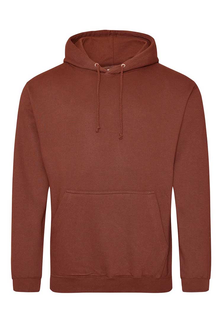 College Hoodie (White, Brown, Neutral) JH001 red rust