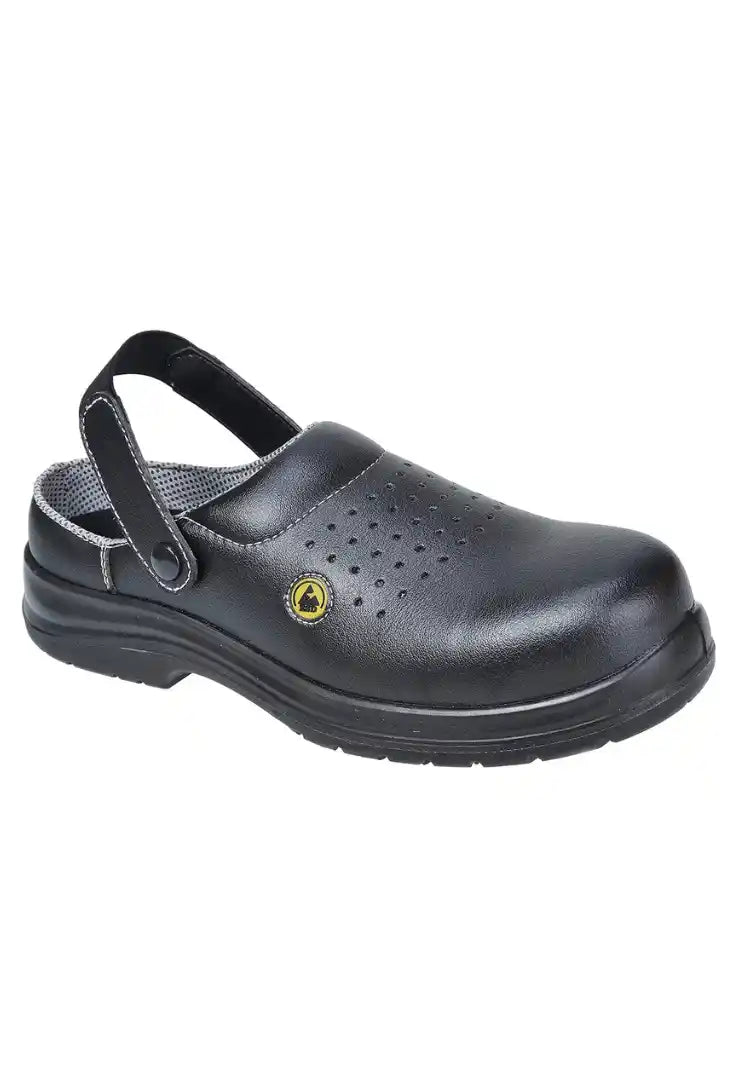 Compositelite ESD Perforated Safety Clog FC03 in Black