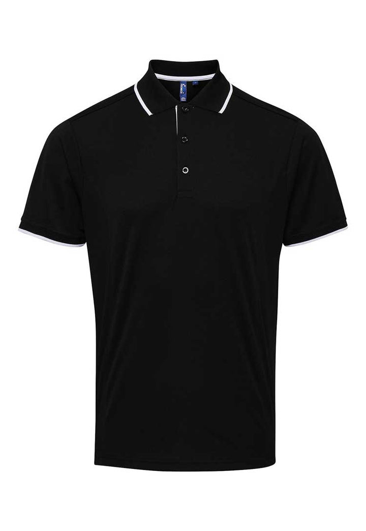 Contrast Coolchecker® Polo PR618 Black/White