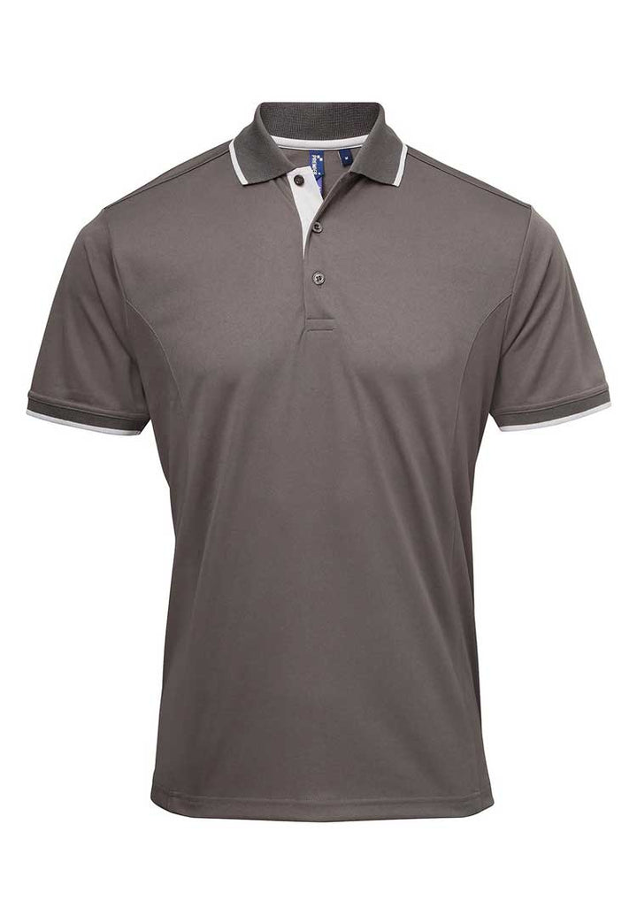 Contrast Coolchecker® Polo PR618 Grey/Silver