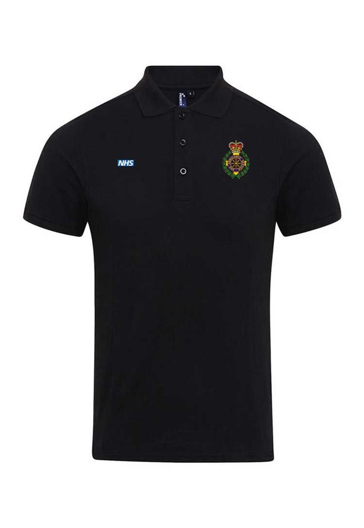 Ambulance Coolchecker® Plus Piqué Polo with Logos black