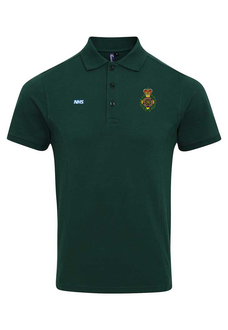 Ambulance Coolchecker® Plus Piqué Polo with Logos bottle green