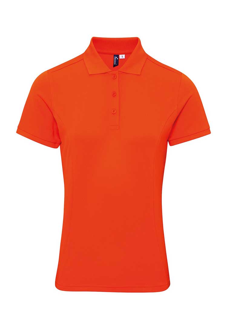 Women's Coolchecker® Plus Piqué Polo PR632 orange